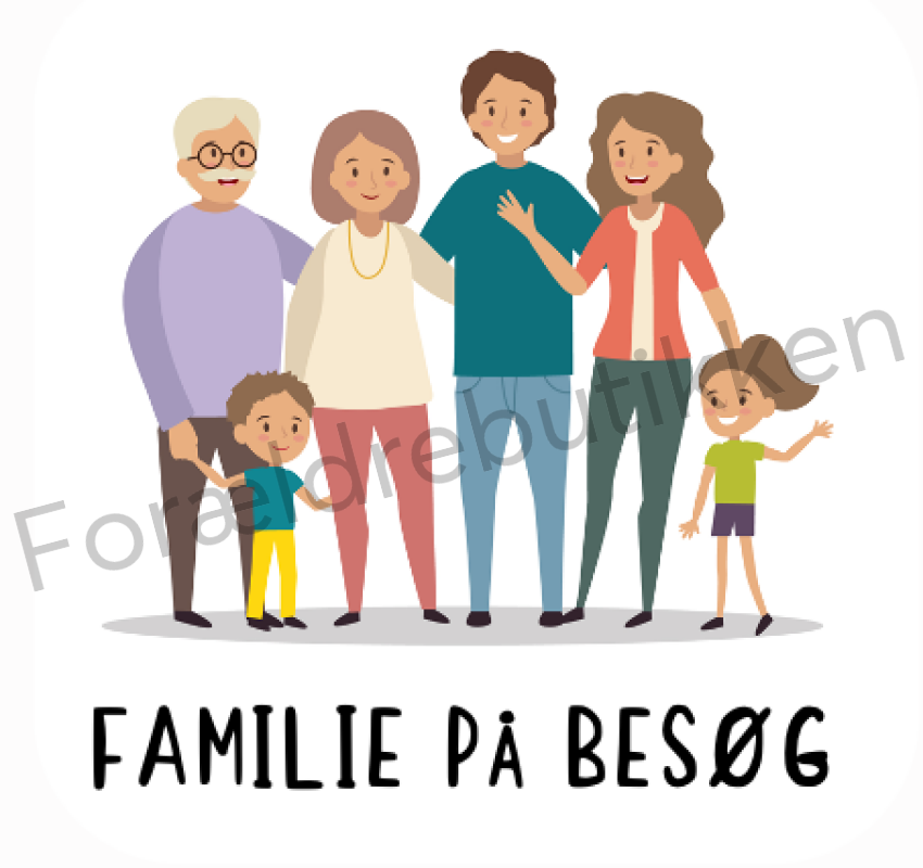 Piktogram Brik - Familie På Besøg Pædagogisk Legetøj
