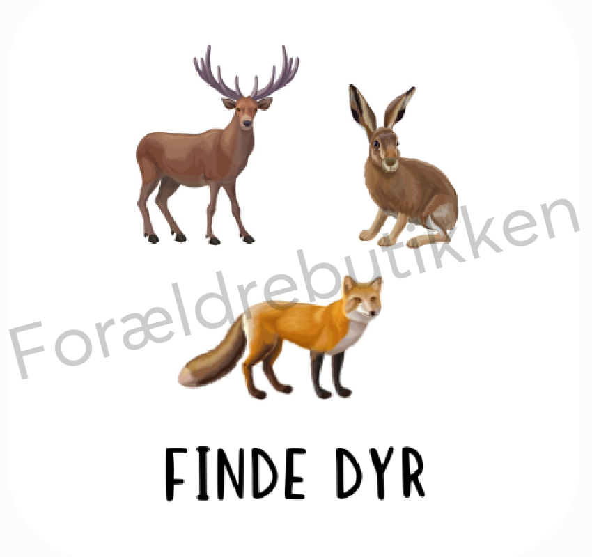 Piktogram Brik - Finde Dyr Pædagogisk Legetøj