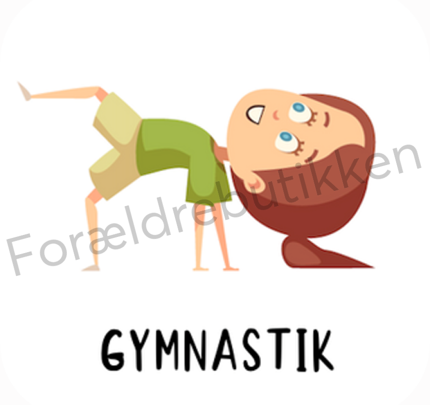 piktogrambrik - pige der laver gymnastik