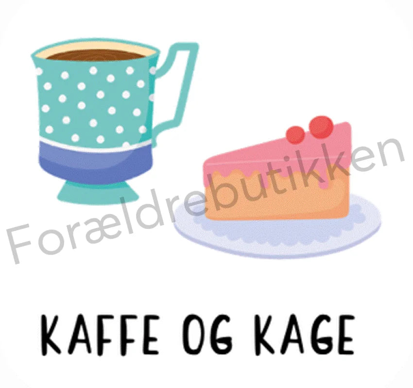 piktogrambrik - kaffe og kage