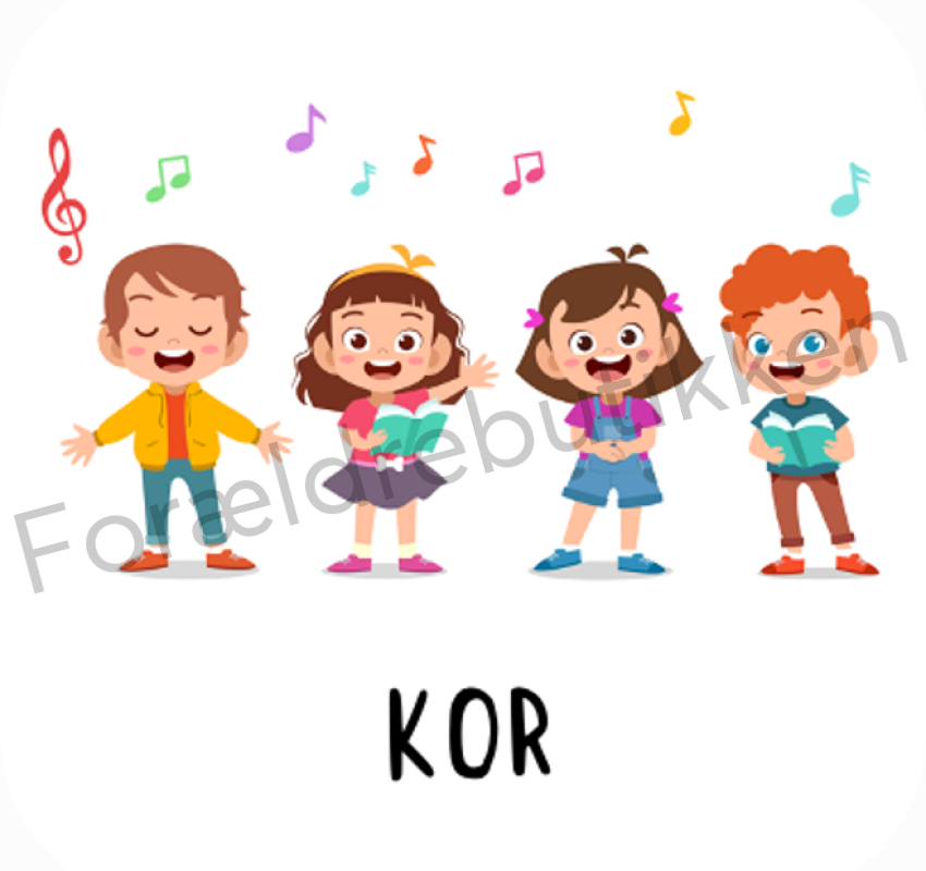 piktogrambrik - kor der synger
