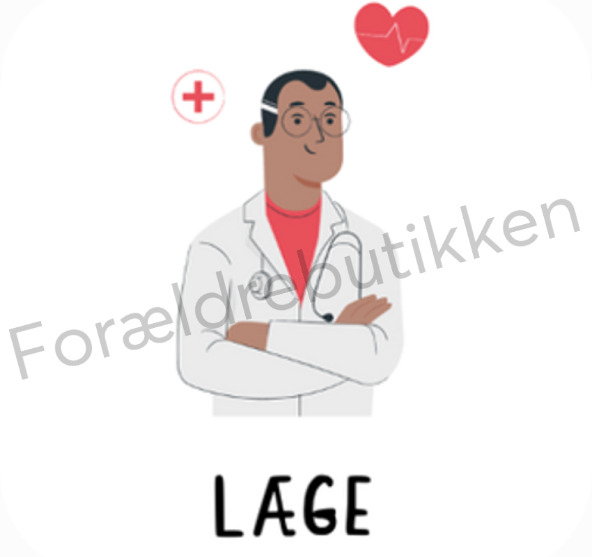 piktogrambrik - en mandlig laege