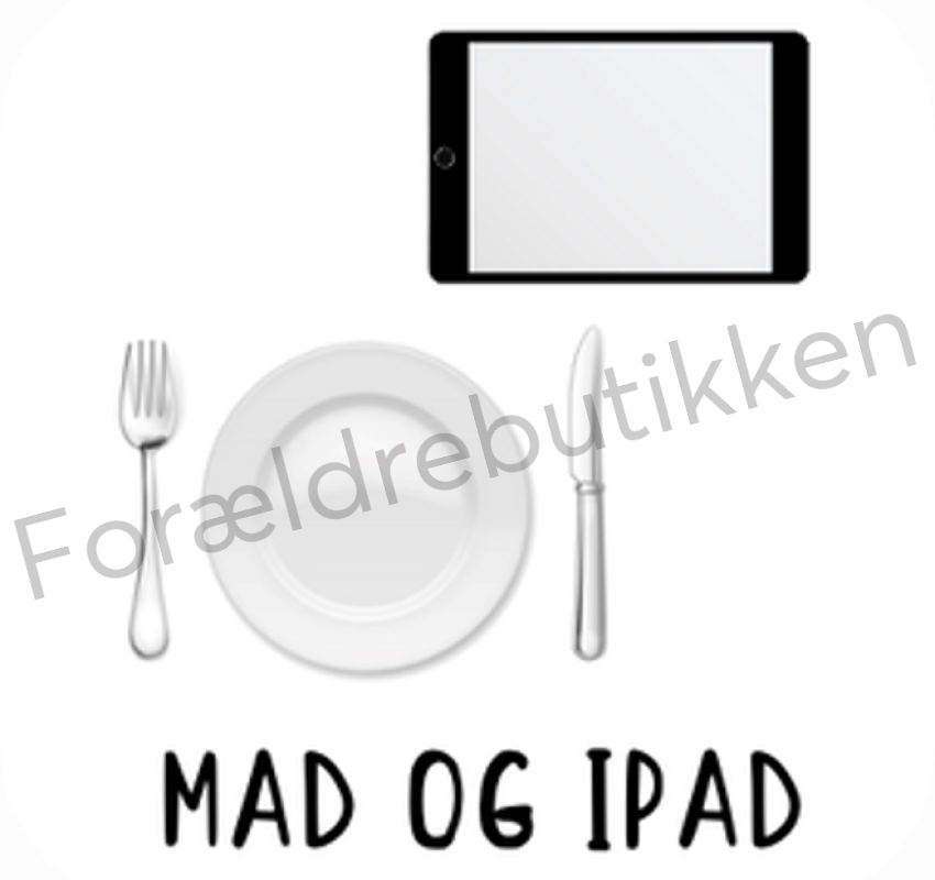 piktogrambrik - tallerken og en ipad