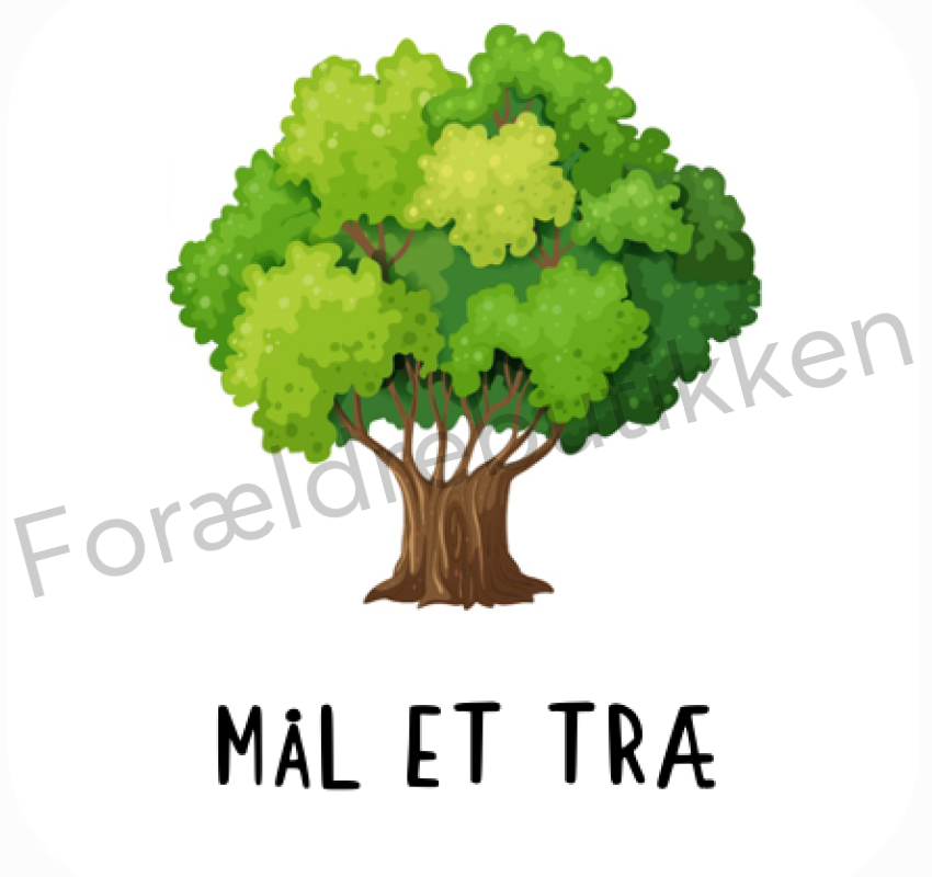 Piktogram Brik - Mål Et Træ Pædagogisk Legetøj