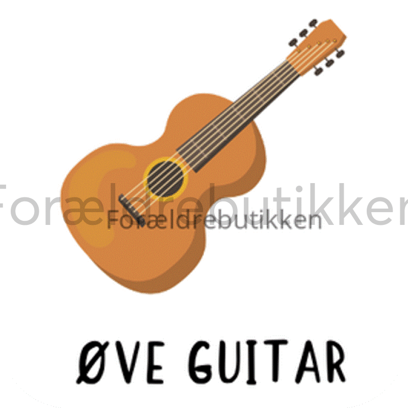 piktogrambrik - brun guitar