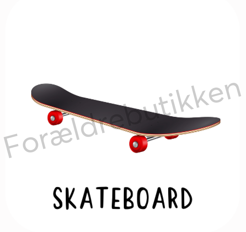 Piktogram Brik - Skateboard Pædagogisk Legetøj