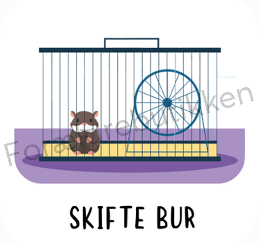 piktogrambrik - et bur med dyr i
