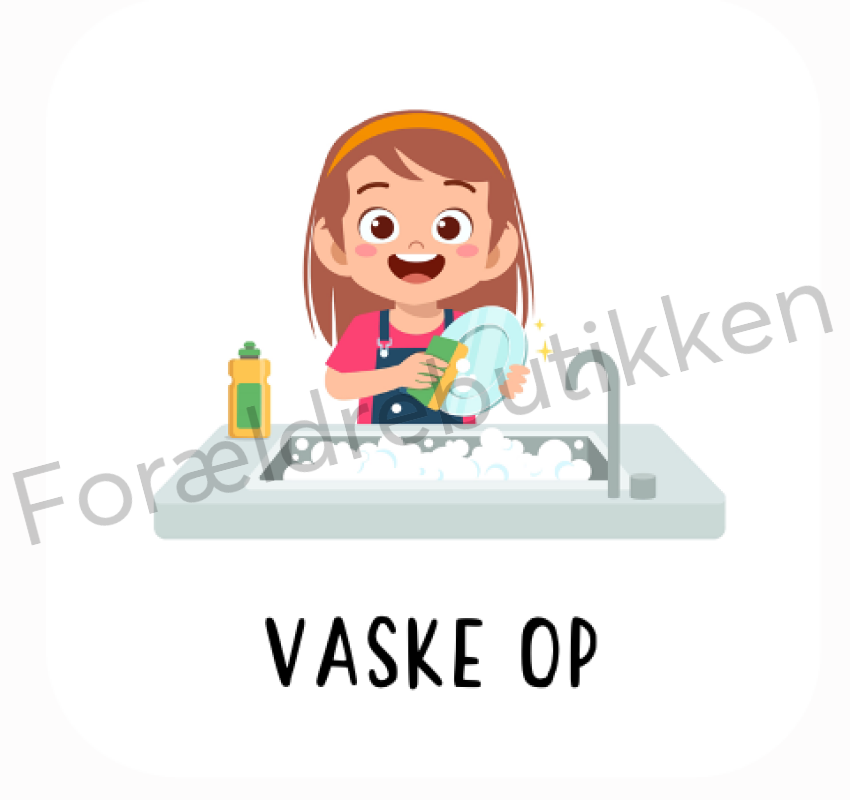 Piktogram Brik - Vaske Op Pædagogisk Legetøj
