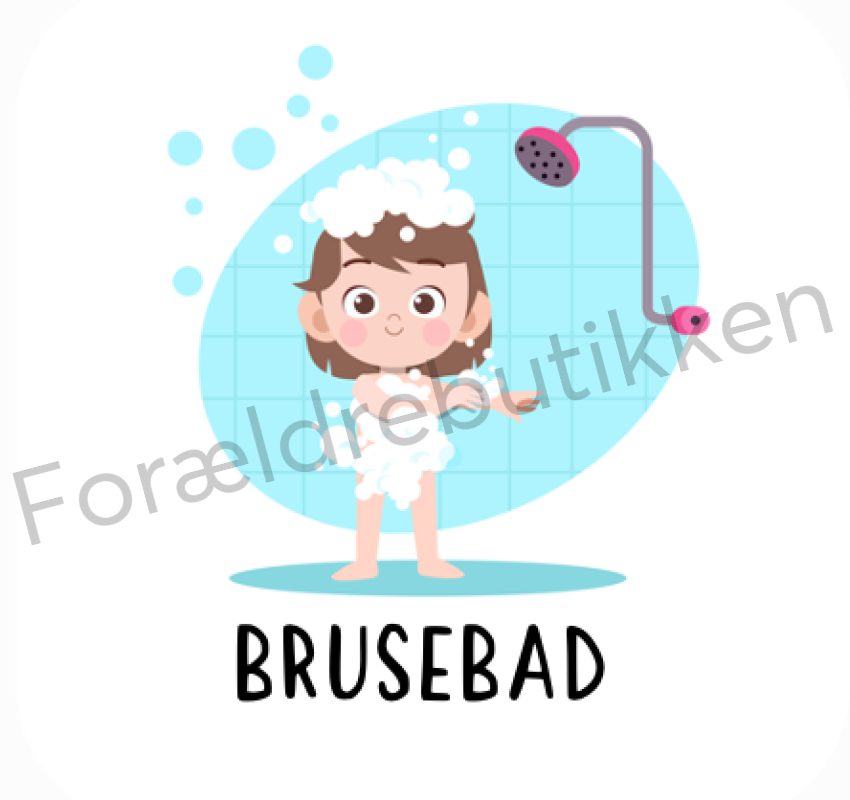 Piktogram - Brusebad (Pige) Pædagogisk legetøj