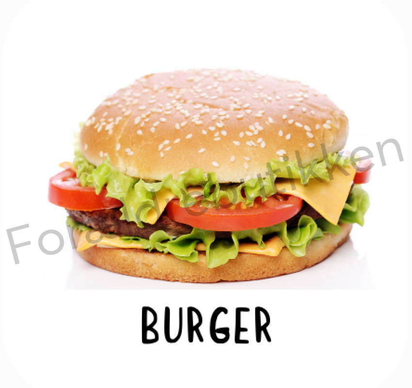Piktogram Brik - Burger Pædagogisk Legetøj