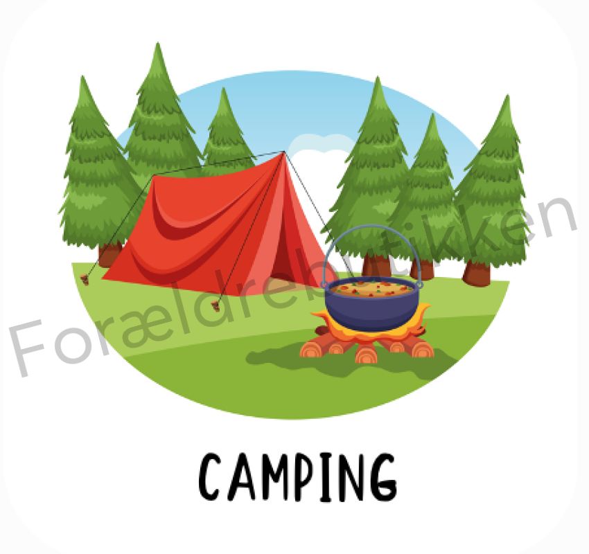 Piktogram Brik- Camping Pædagogisk Legetøj