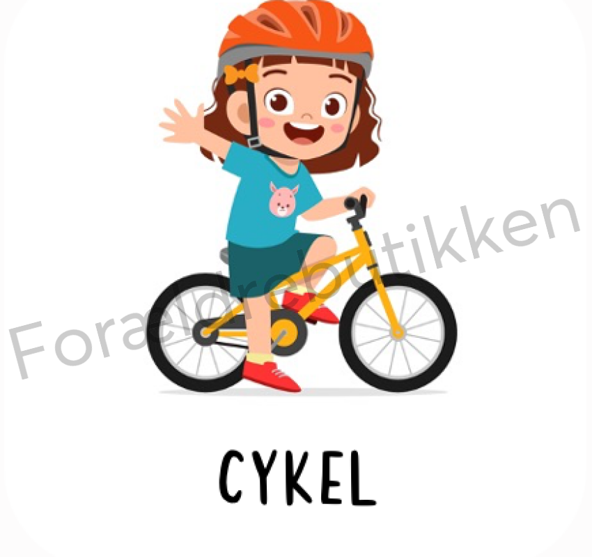 Piktogram Brik - Cykel Pædagogisk Legetøj