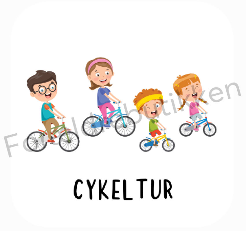 Piktogram Brik- Cykeltur Pædagogisk Legetøj