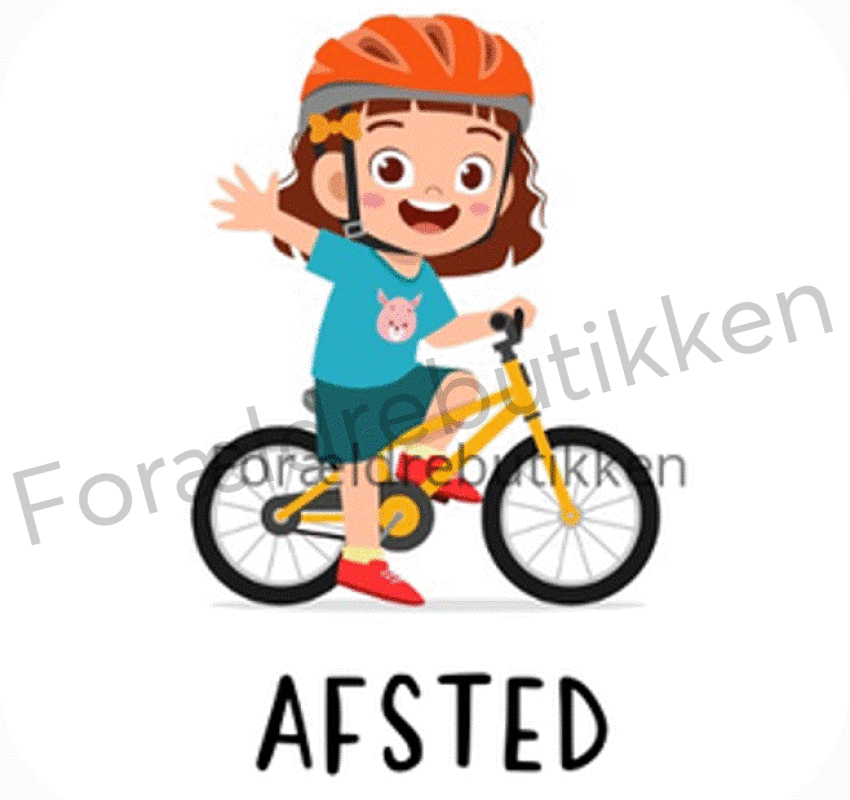 piktogrambrik - pige på cykel
