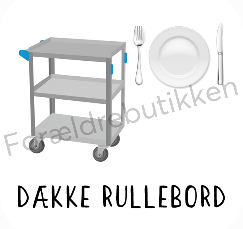 Piktogram - Dække Rullebord Pædagogisk Legetøj