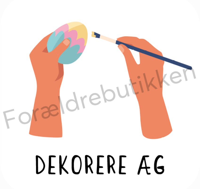 Piktogram - Dekorere æg Pædagogisk legetøj