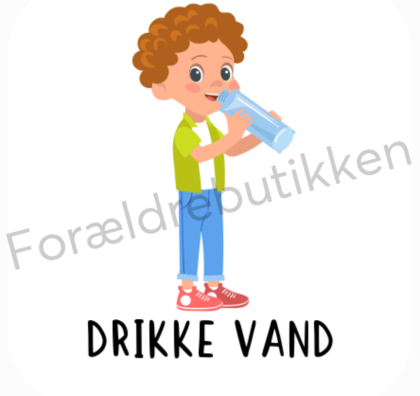 Piktogram Brik - Drikke Vand Pædagogisk Legetøj
