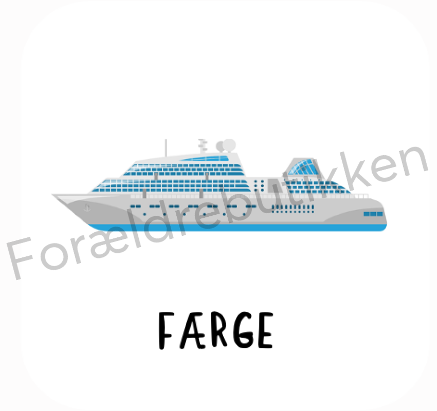 Piktogram med færge
