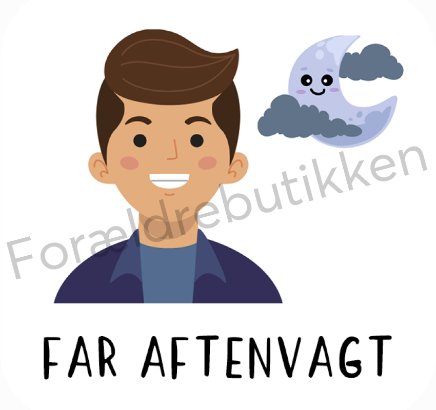 Piktogram - Far aftenvagt Pædagogisk legetøj