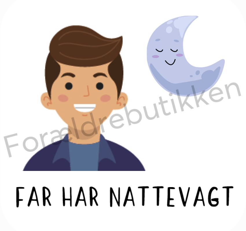 Piktogram Far har nattevagt Pædagogisk legetøj