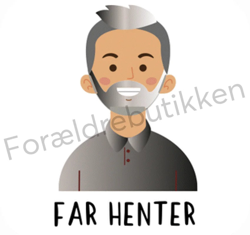 piktogrambrik - mand med gråt hår og skæg