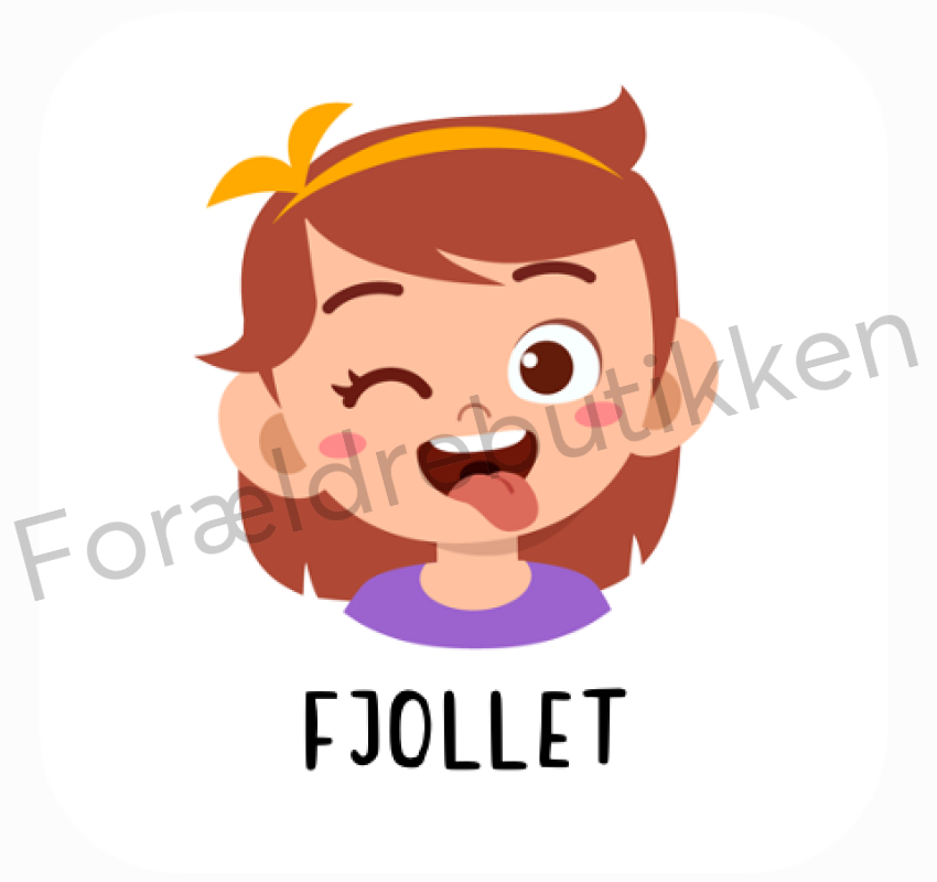 Piktogram Brik - Fjollet Pige Pædagogisk Legetøj