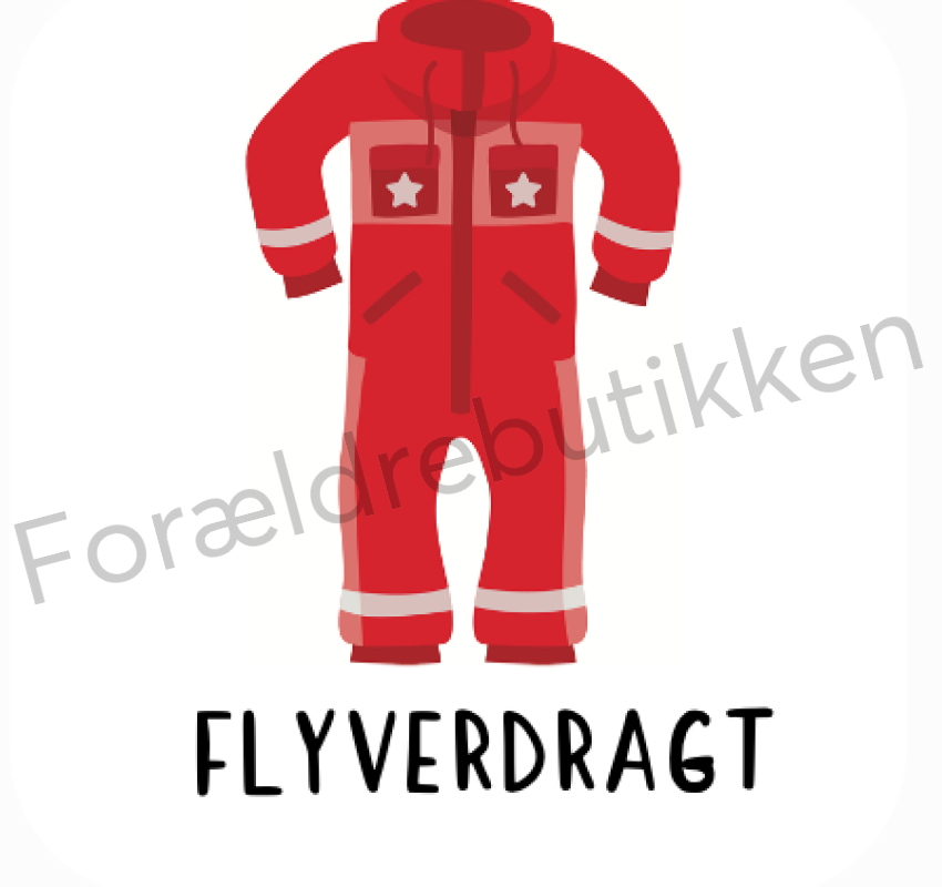 Piktogram Brik - Flyverdragt Rød Pædagogisk Legetøj