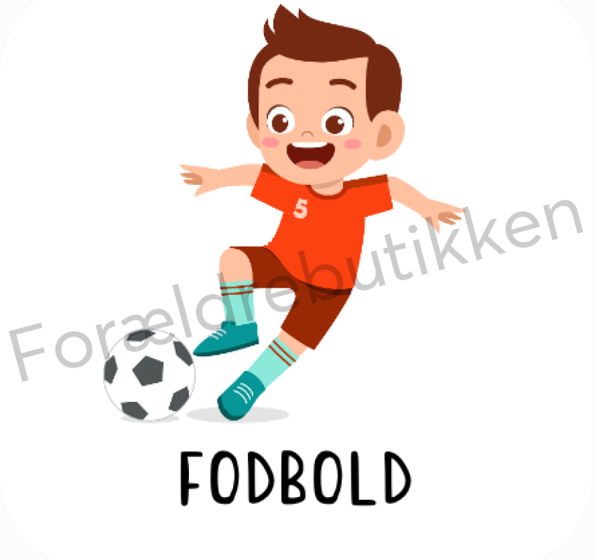Piktogram - Fodbold (Dreng) Pædagogisk legetøj