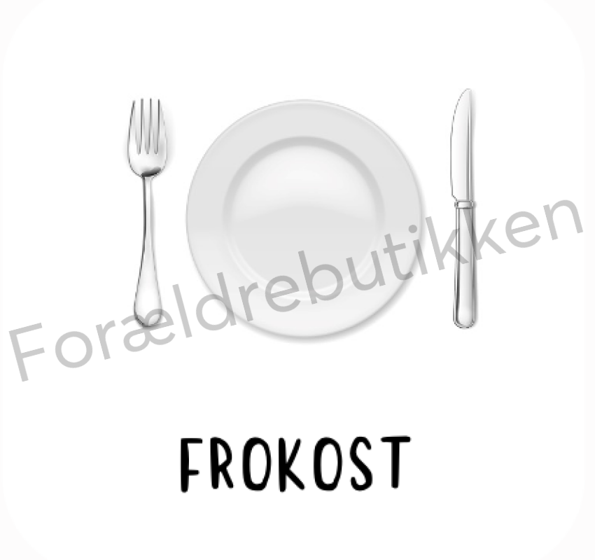 Piktogram Brik - Frokost Tom Tallerken Pædagogisk Legetøj
