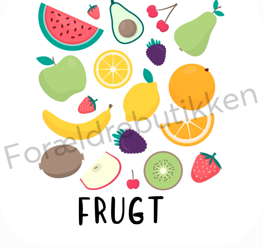 Piktogram Brik - Frugt Pædagogisk Legetøj