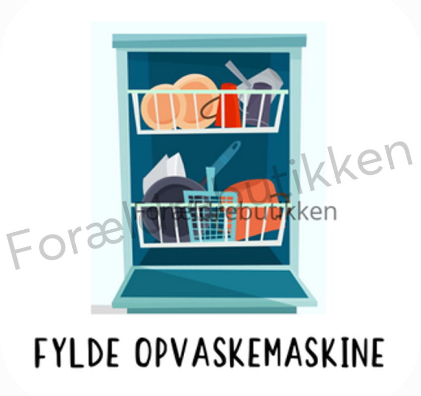 Piktogram Brik - Fylde Opvaskemaskine Pædagogisk Legetøj