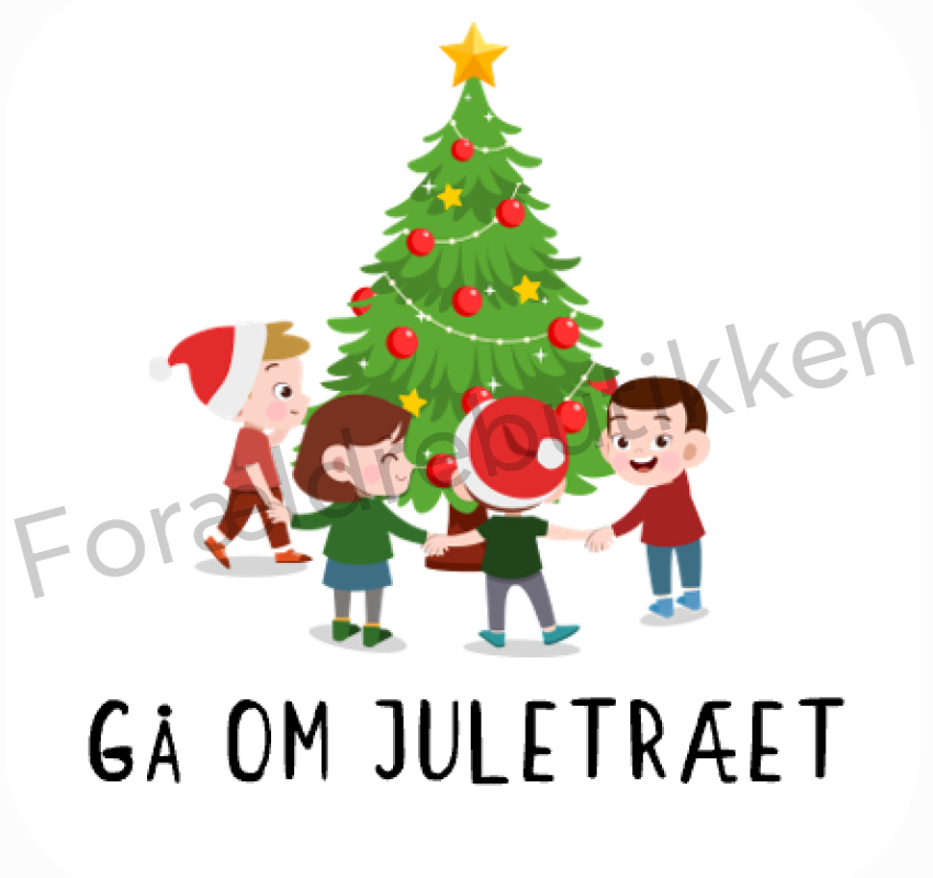 Piktogram Brik - Gå Om Juletræet Pædagogisk Legetøj