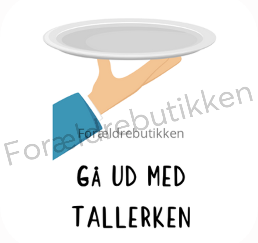 piktogrambrik - tallerken der bliver baaret ud