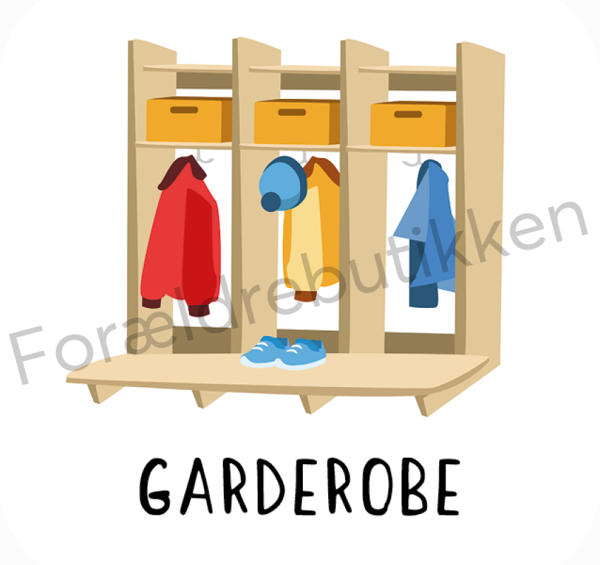 Piktogram Brik - Garderobe Pædagogisk Legetøj