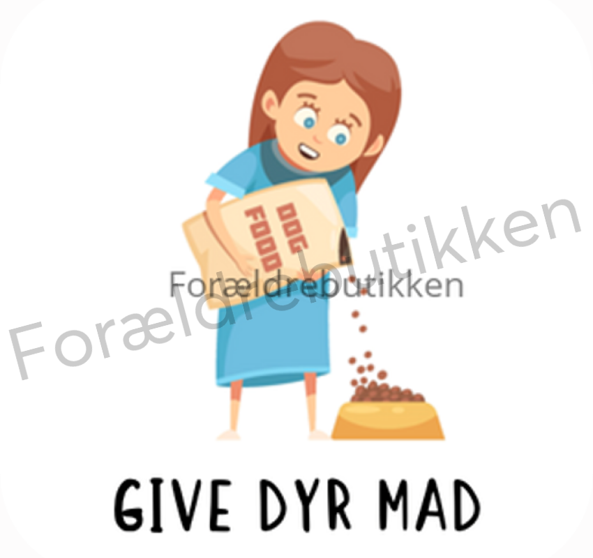 Piktogram Brik - Give Dyr Mad Pædagogisk Legetøj