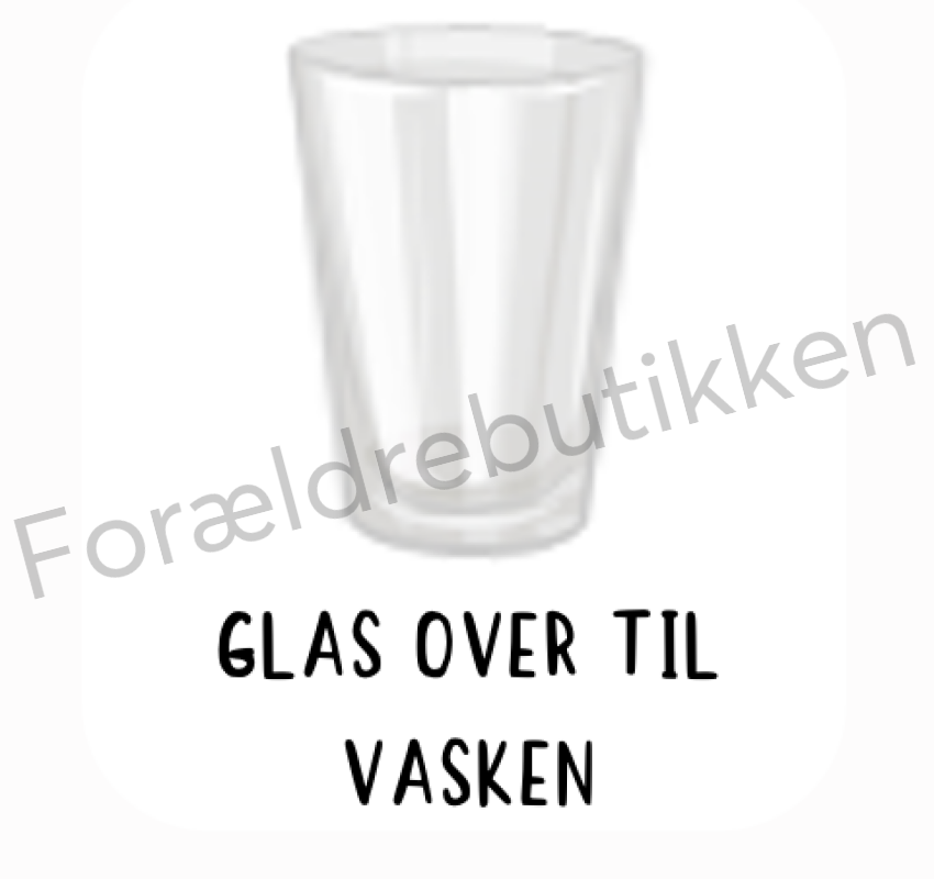 Piktogram Brik - Glas Over Til Vasken Pædagogisk Legetøj