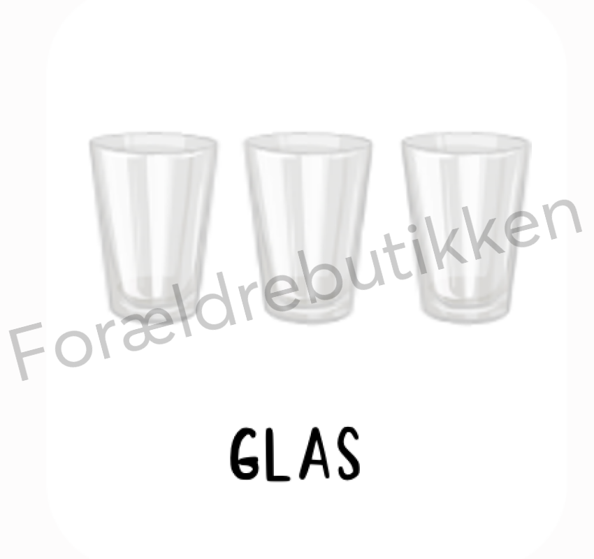 Piktogram - Glas (Tomme) Pædagogisk legetøj