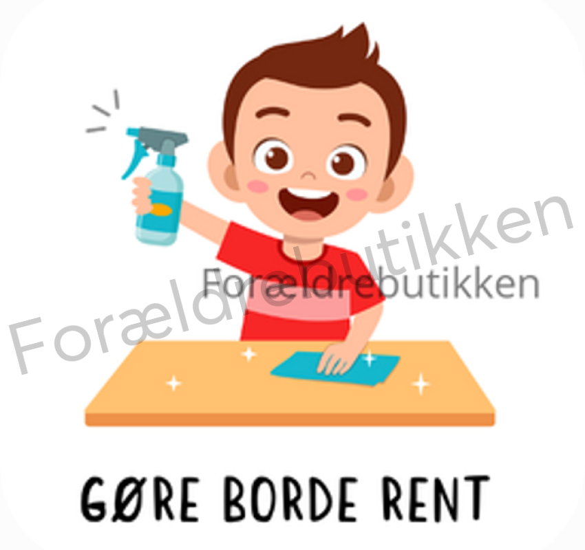piktogrambrik - dreng der goer et bord rent