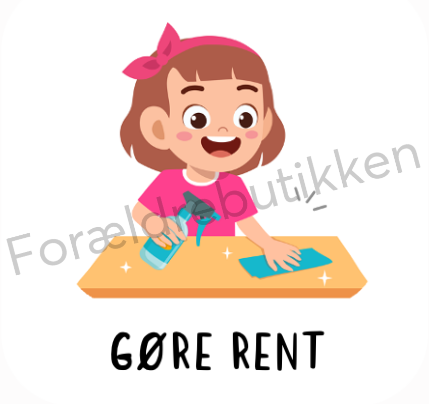 Piktogram Brik - Gøre Rent Pædagogisk Legetøj