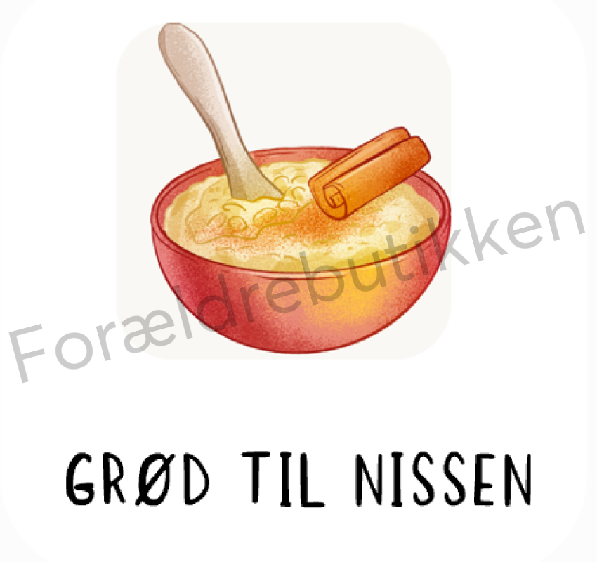 Piktogram Brik - Grød Til Nissen Pædagogisk Legetøj