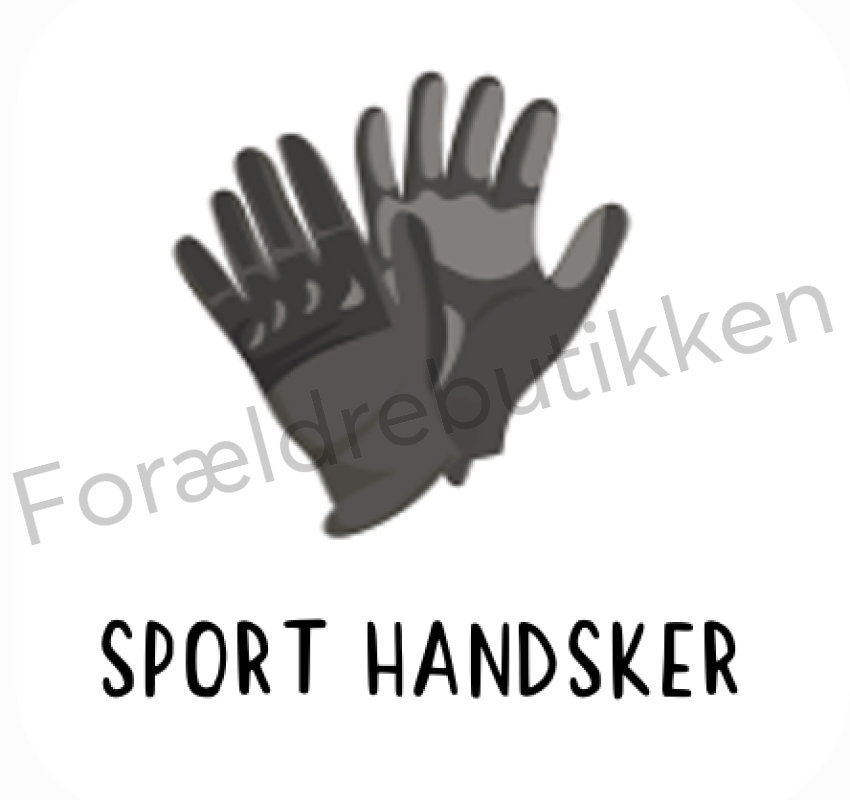 Piktogram - Handsker (Sort) Pædagogisk legetøj