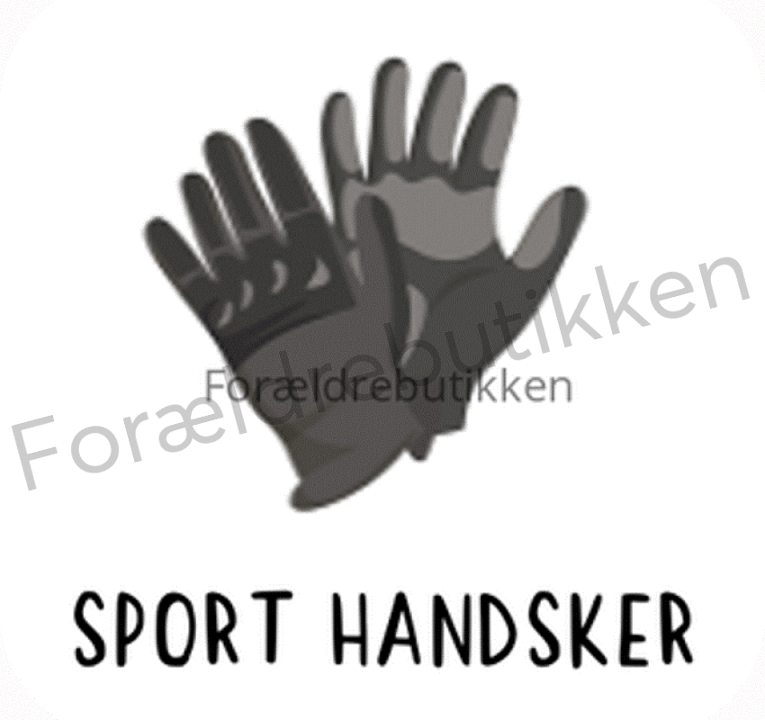 piktogrambrik - sorte sport handsker