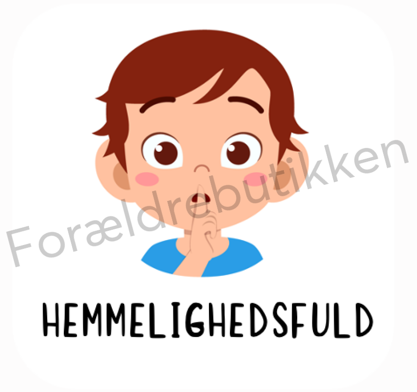 Piktogram Brik - Hemmelighedsfuld Dreng Pædagogisk Legetøj