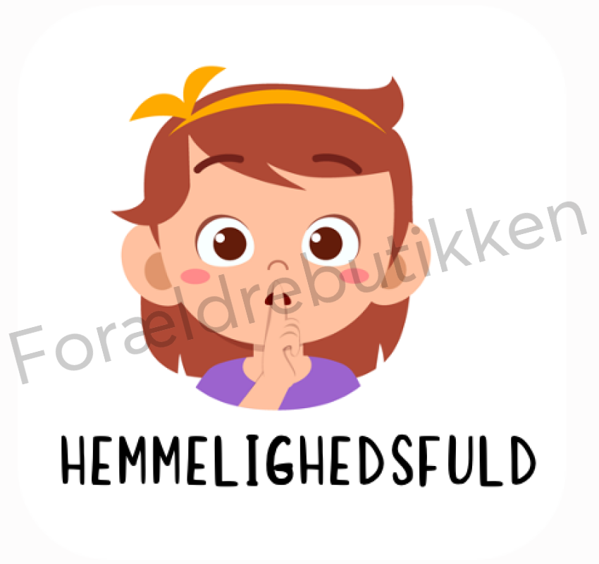 Piktogram Brik - Hemmelighedsfuld Pige Pædagogisk Legetøj