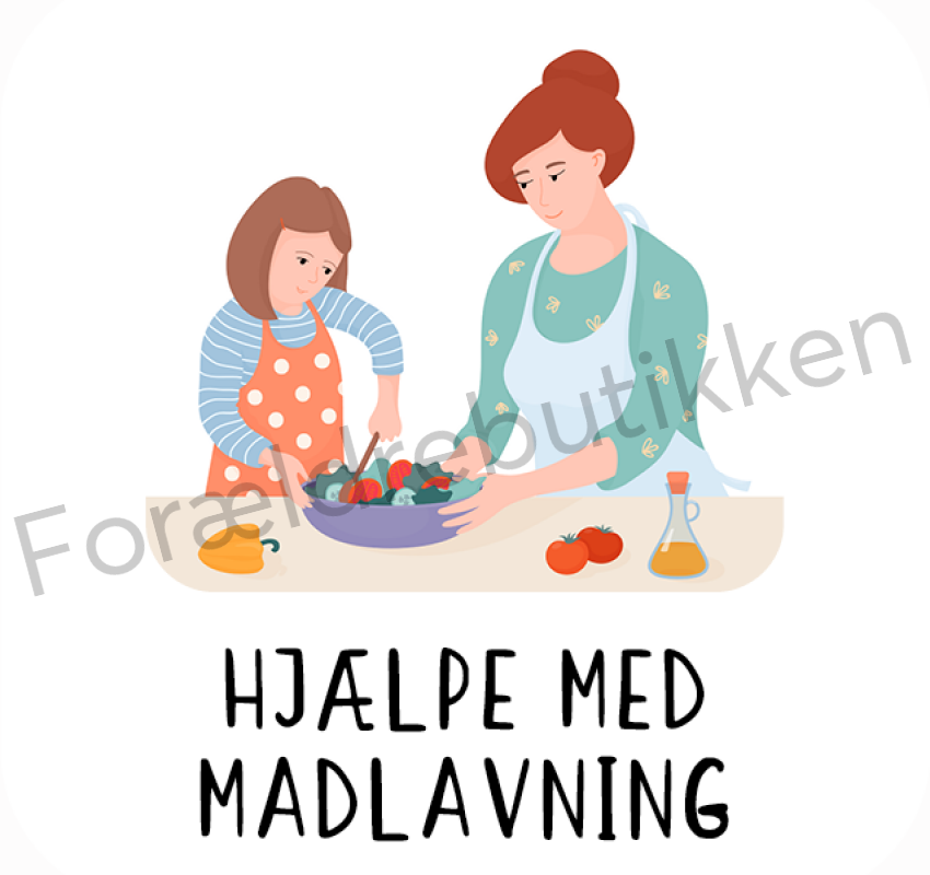 Piktogram Hjælpe med madlavning Pædagogisk legetøj