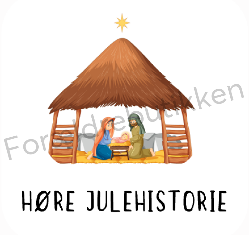 Piktogram Brik - Høre Julehistorie Pædagogisk Legetøj