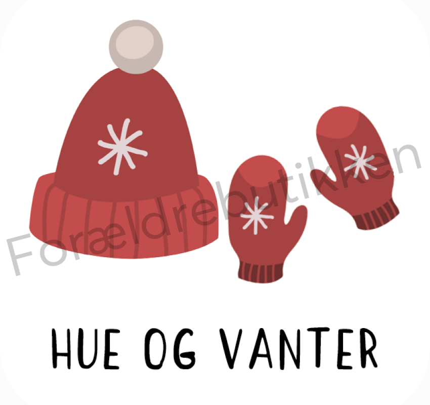 Piktogram  - Hue Og Vanter Pædagogisk Legetøj