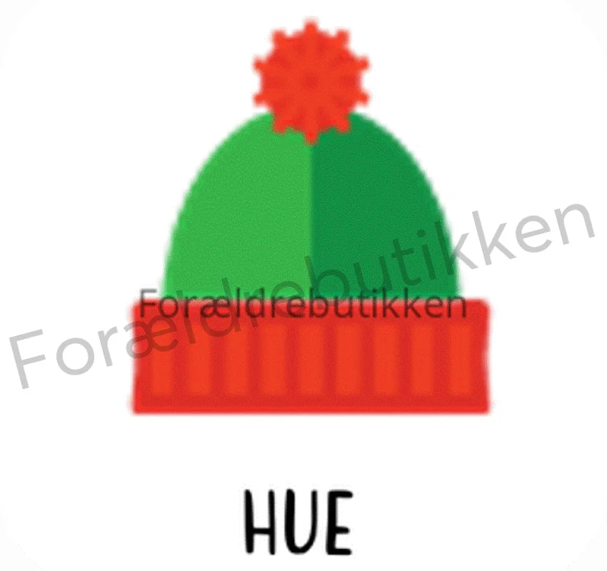 piktogrambrik - grøn og rød hue