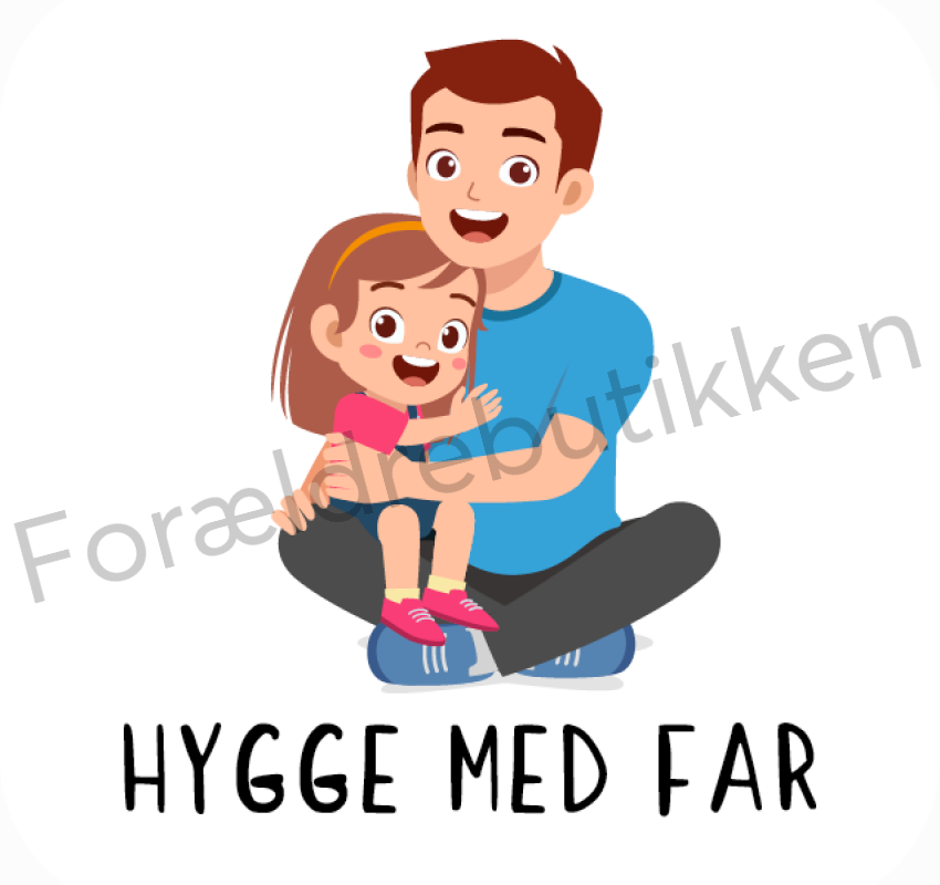Piktogram - Hygge med far (Pige) Pædagogisk legetøj