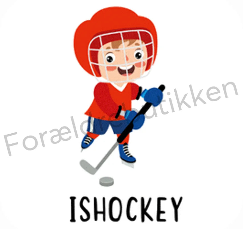 piktogrambrik - barn der spiller ishockey